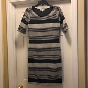 Like New Socialite Striped Bodycon Dress